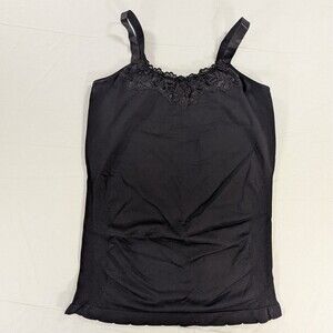 Icon Apparel Tank Top Women’s One Size Stretchy Black Lace